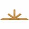 Ekena Millwork Saratoga Rough Sawn Timber Gable Bracket, Western Red Cedar, 60"W x 22"H x 4"D x 4"F, 9/12 Pitch GBW060X22X0404SAR00RWR - alternate 1